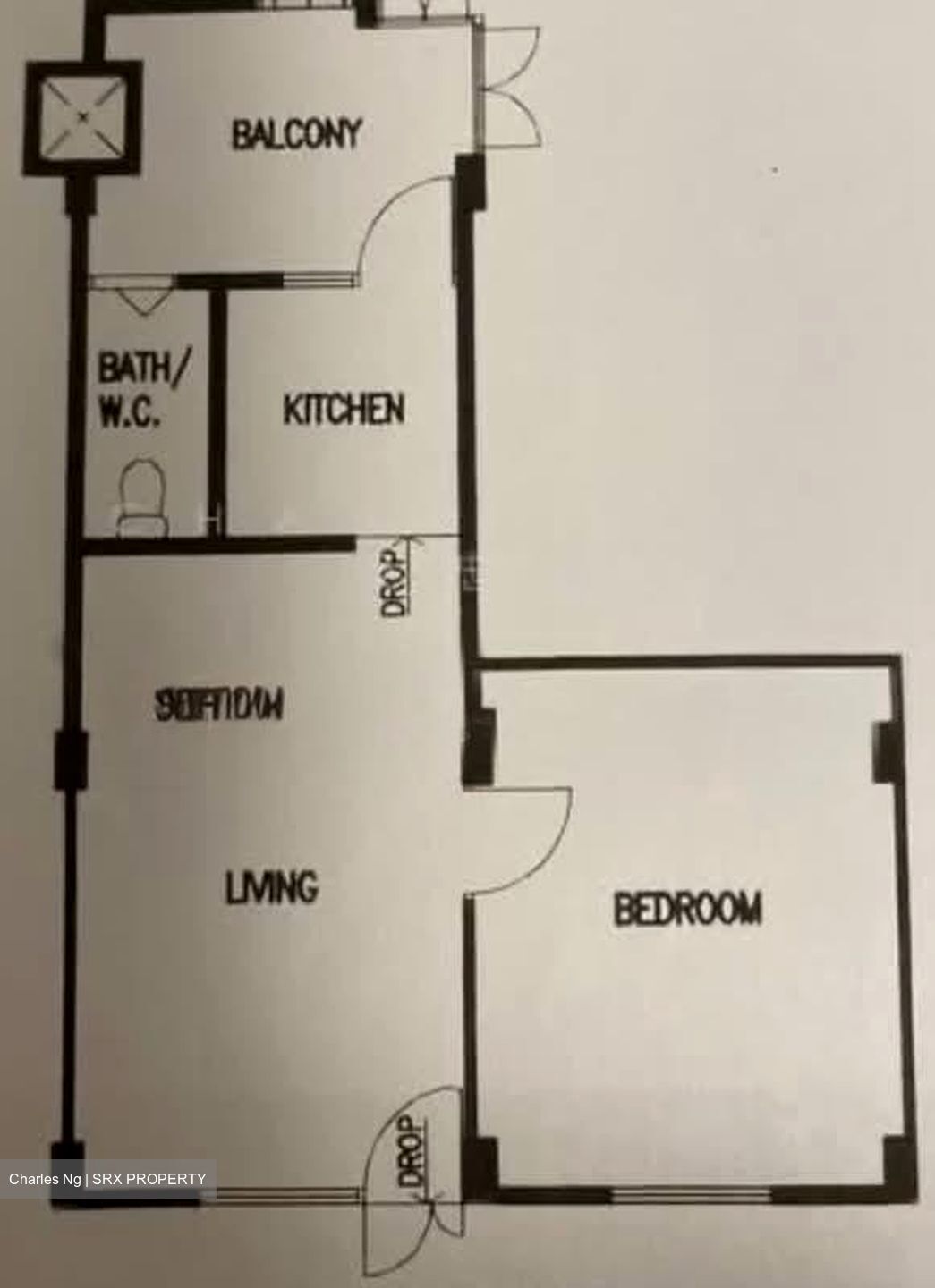 Blk 6 Beach Road Gardens (Kallang/Whampoa), HDB 2 Rooms #574001721